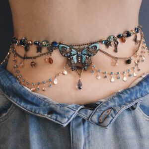 1_IMG_6180 "Because abs are temporary but jewelry is right now" Butterfly Waist Chain
