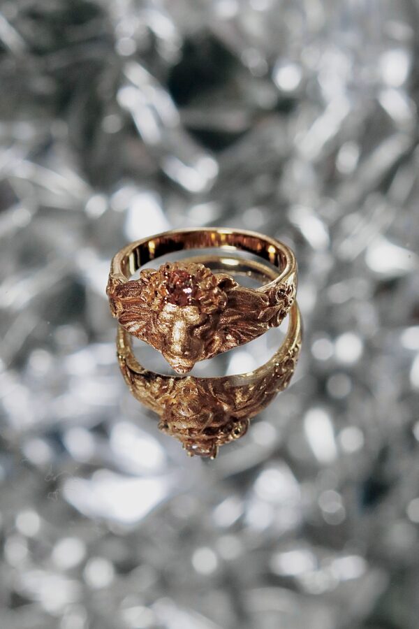 "Your power animal, in gold" Lion Ring - Image 4