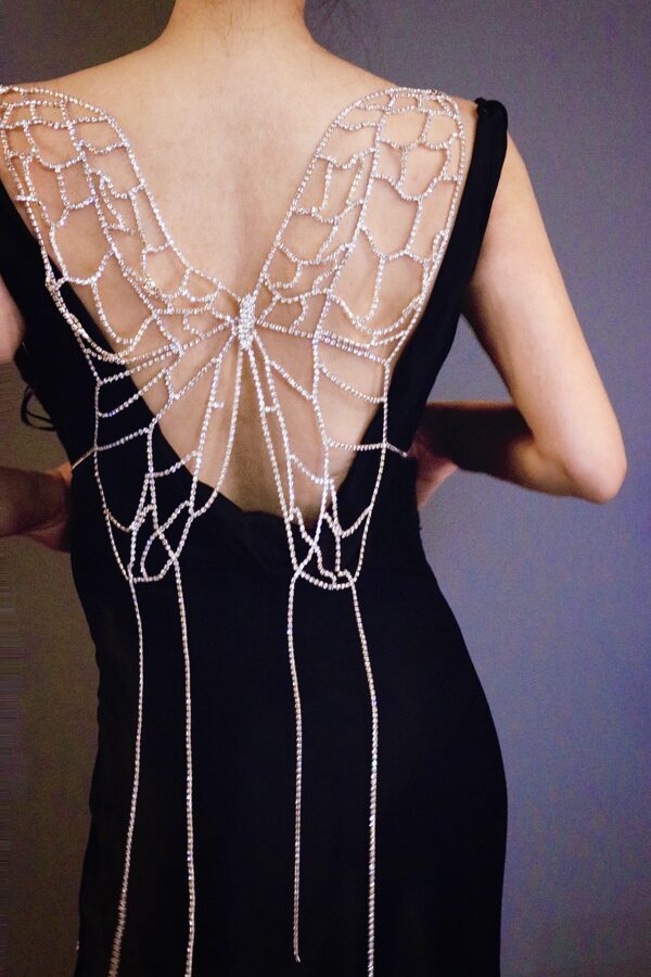 "Your best investment working behind your back" Butterfly Back Chain - Image 3