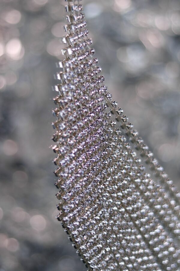 "The waterfall that flows upward into trouble" Diamond Chest Chain - Image 5